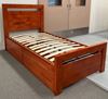 Picture of Beverly Single Bed with Drawers Solid Hardwood Oak Malaysian Made