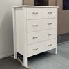 Picture of Orson Tallboy with 5 Drawers, Fully Assembled, White, Made in Malaysia