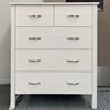 Picture of Orson Tallboy with 5 Drawers, Fully Assembled, White, Made in Malaysia