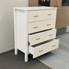 Picture of Argo Tallboy 5 Drawer Fully Assembled White Malaysian Made