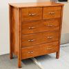 Picture of Argo Tallboy 5 Drawer Fully Assembled Dark Cherry Malaysian