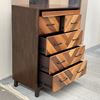 Picture of Triumph Tallboy, 6 Drawers (Top Hidden), Assembled, Walnut, Made in Malaysia