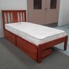 Picture of Grace Solid Hardwood Single Bed (Oak) | Made in Malaysia