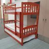 Picture of Miki Higher Single Bunk Bed with Trundle- Solid Hardwood, Antique Oak, Made in Malaysia