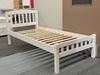 Picture of Miki Solid Hardwood Single Bed (White) | Made in Malaysia