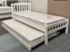 Picture of Miki Solid Hardwood Single Bed (White) | Made in Malaysia