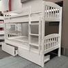 Picture of Miki Single Bunk Bed - Solid Hardwood, White, Made in Malaysia