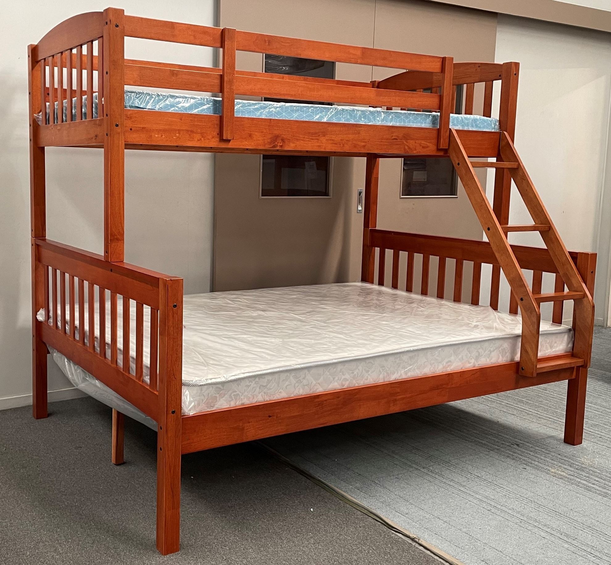 Furniture Place NZ Miki Queen Bunk Bed with Drawers Solid Hardwood