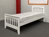 Picture of Cooper Solid Hardwood Single Bed with Drawers (White) | Made in Malaysia