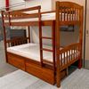 Picture of Miki Higher Solid Hardwood King Single Bunk Bed with Drawers (Oak) | Premium & Durable